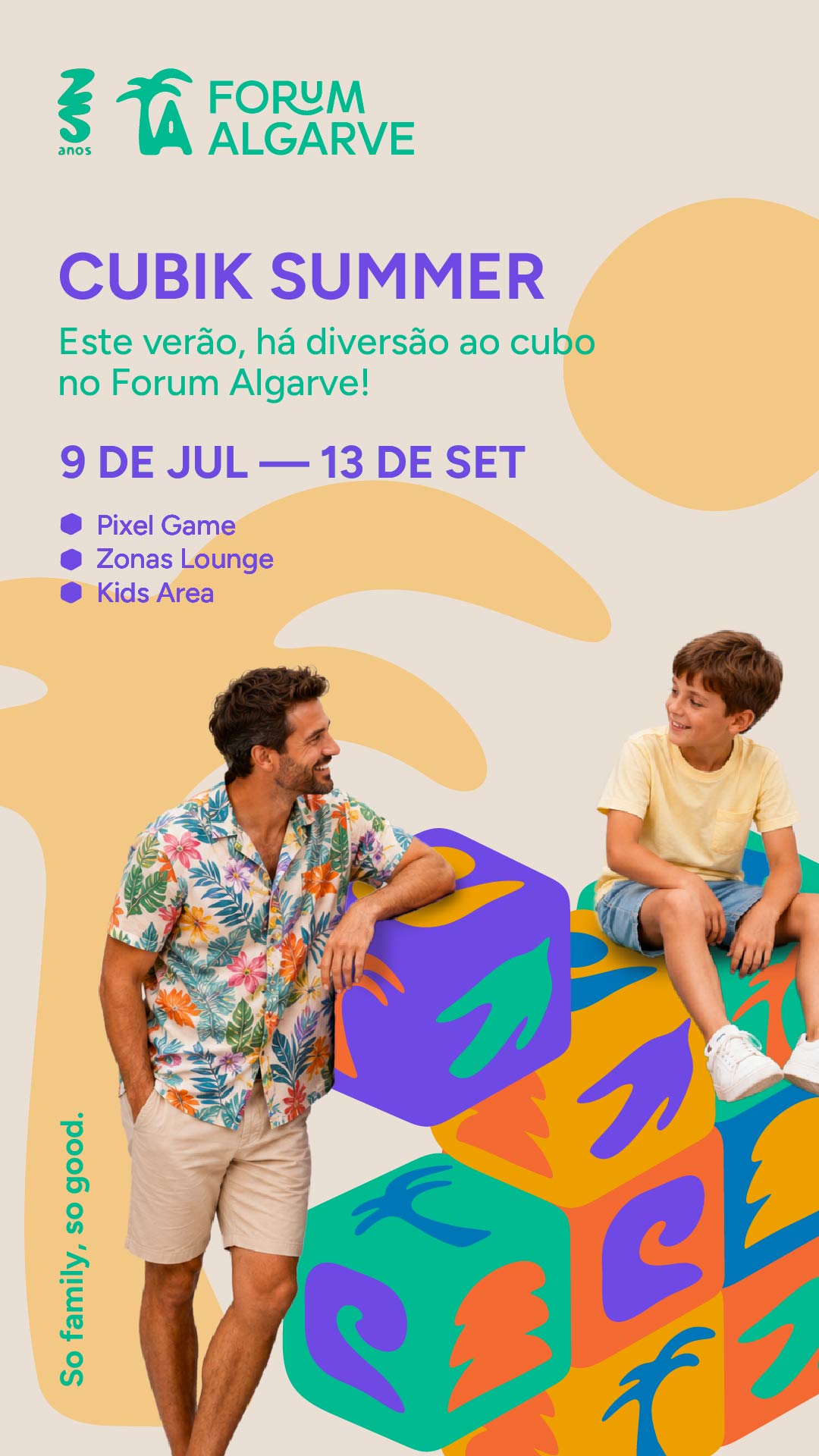 Cubik Summer no Forum Algarve — 9 de julho a 13 de setembro